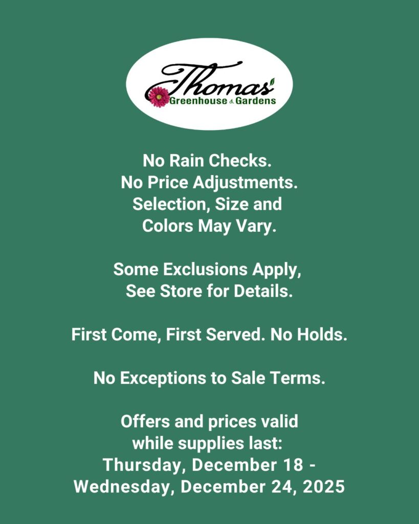 thomas-greenhouse-sale-terms-and-conditions-2025